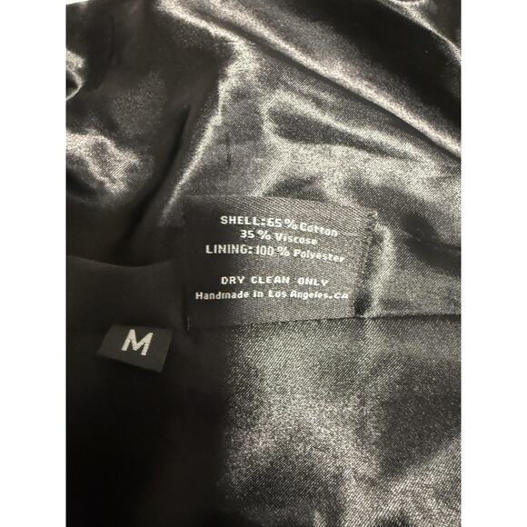 Libertine Jacket Womens Medium Silver Sequin Bomber Zip Handmade USA Riri Lined - Picture 14 of 14